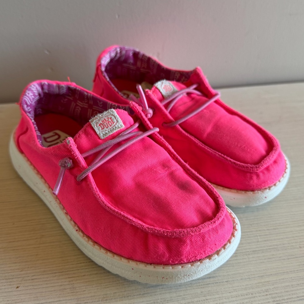 Hey Dude Kids Hot Pink Shoes